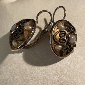 Michal Golan Vintage Pearl and Two-Toned Metal